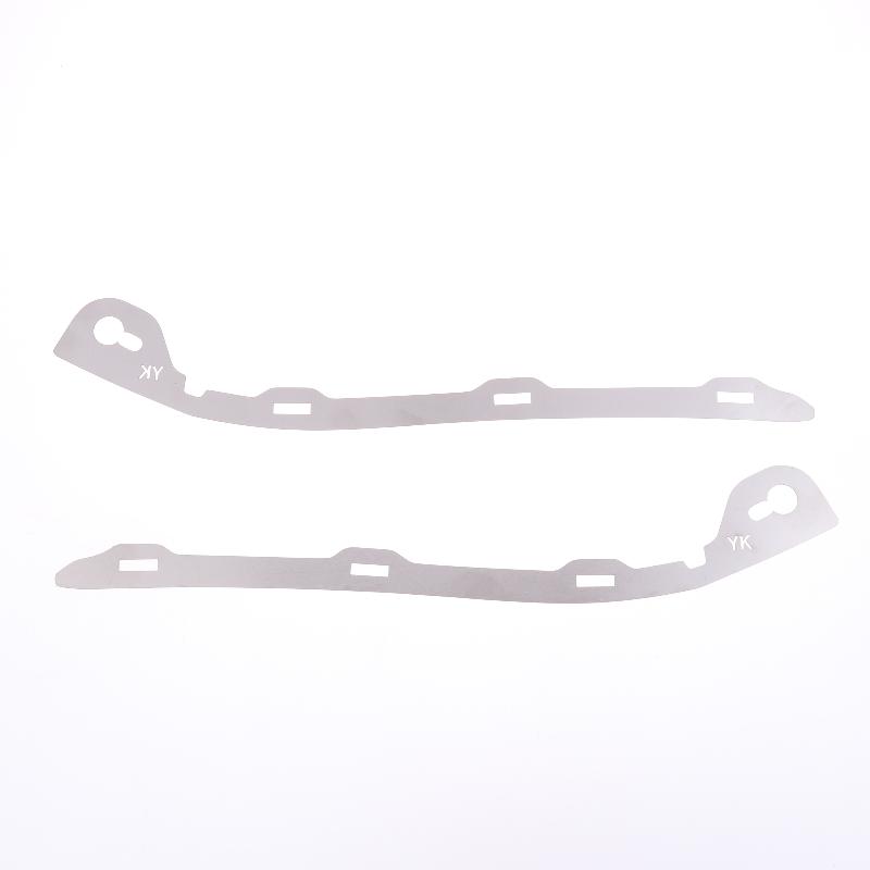 2 Piezas Placa Metálica de Reparación de Parachoques Delantero Hebilla Soporte para IS250 300 2006-2013 Piezas de Fijación Robustas Reemplazo Fuerte para Reparación de Colisión de Vehículos
