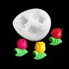 Crystal Drop Glue Three-dimensional Mold 3D Rose Tulip Small Wreath Decoration Mold DIY Silicone Jewelry Decoration Mold