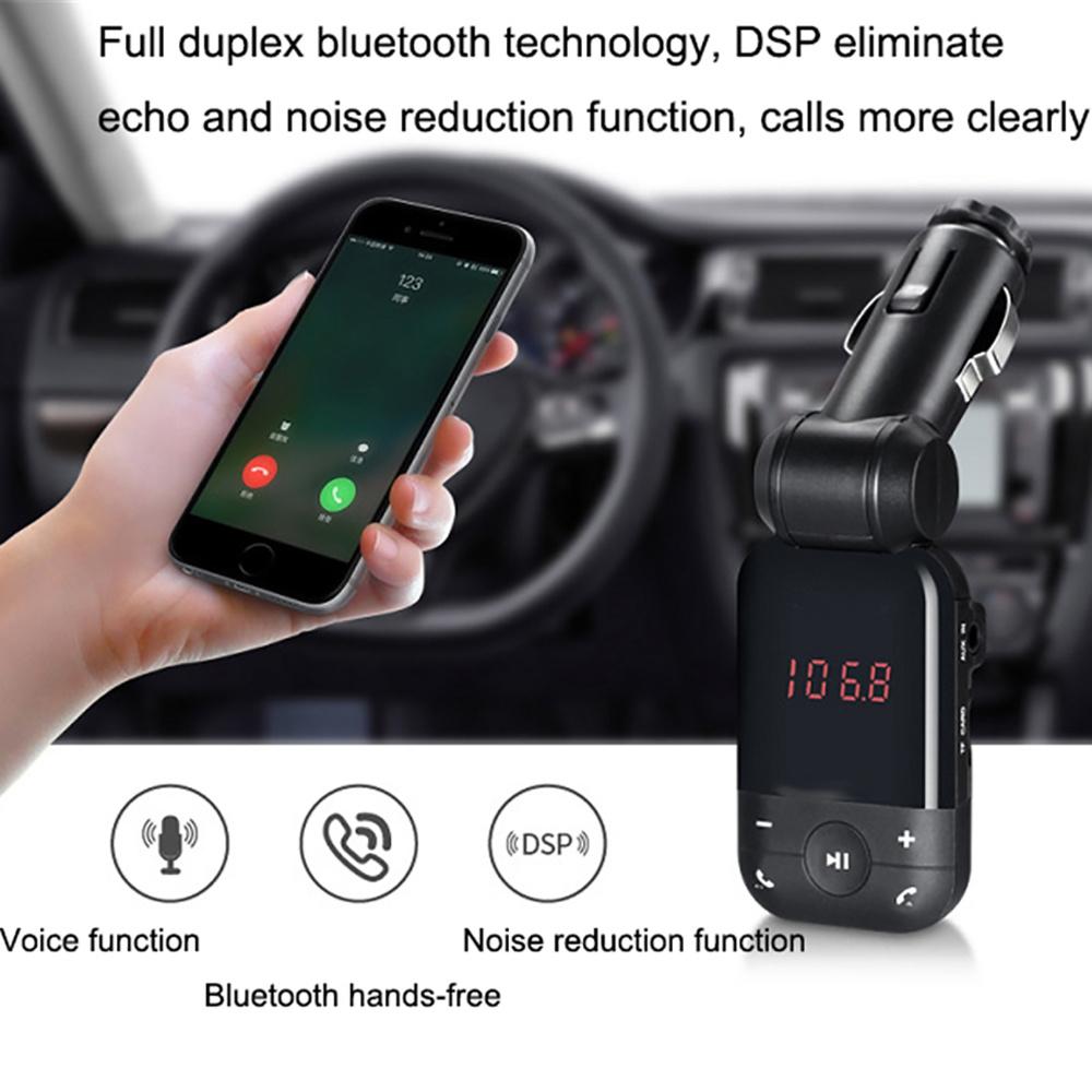 12V Car MP3 Player FM Bluetooth Hands Free Support USB Disk & TF Card Music Play