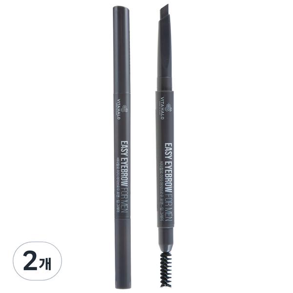 

Vitahalo Easy Eyebrow for Men, Deep Grey, 2 шт., лучшая мужская косметика Кореи