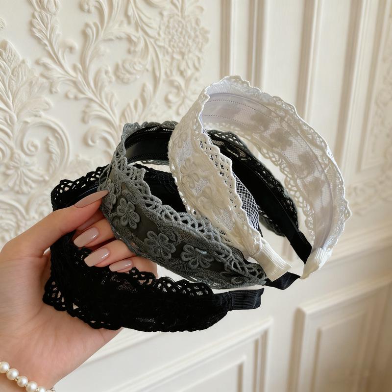 Korean Dongdaemun Lace Retro Headband - Versatile, Simple, French Influencer Style