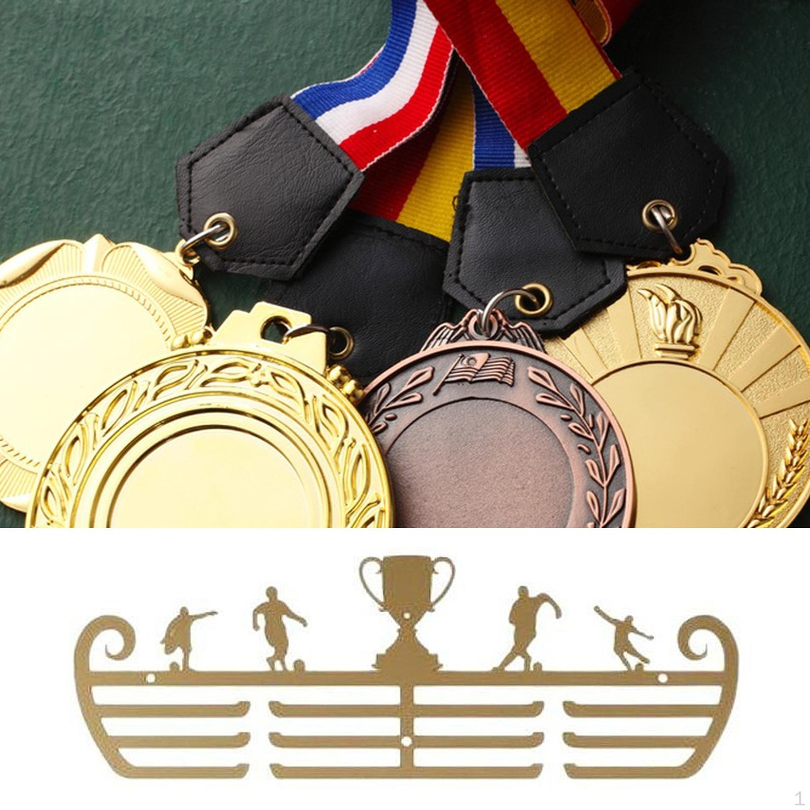 Medals Display Hanger Medal Holder Rack Stylish Space Saving Wall Mount Organizer Storage football