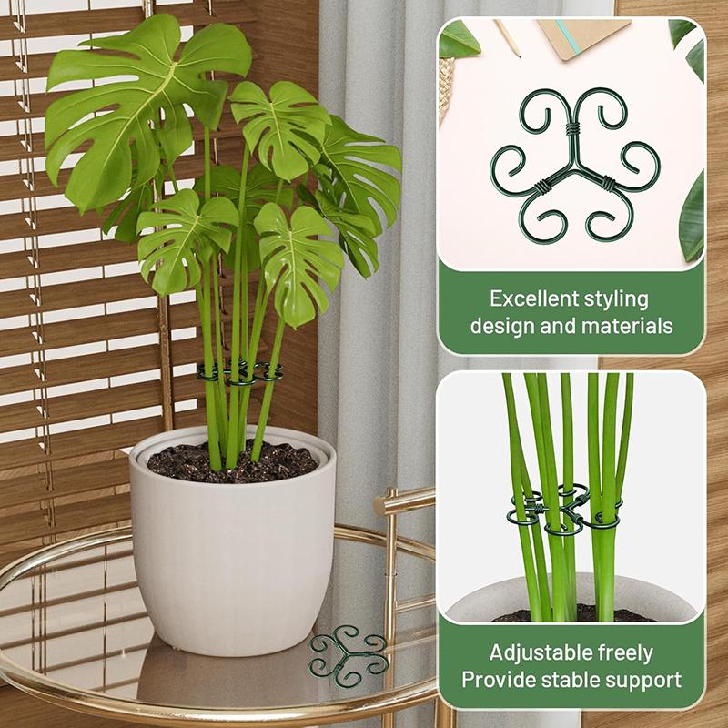 Metal Plant Climbing Bracket Flower Shaped Plant Holding Fixing Clip Plant Vine Climbing Grapple Bracket Stem Finishing Period