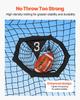 1828.8x1828.8mm Football Trainer Throwing Net, Training Throwing Target Practice Net with 5 Target Pockets, Knotless Net Includes Straps and Portable