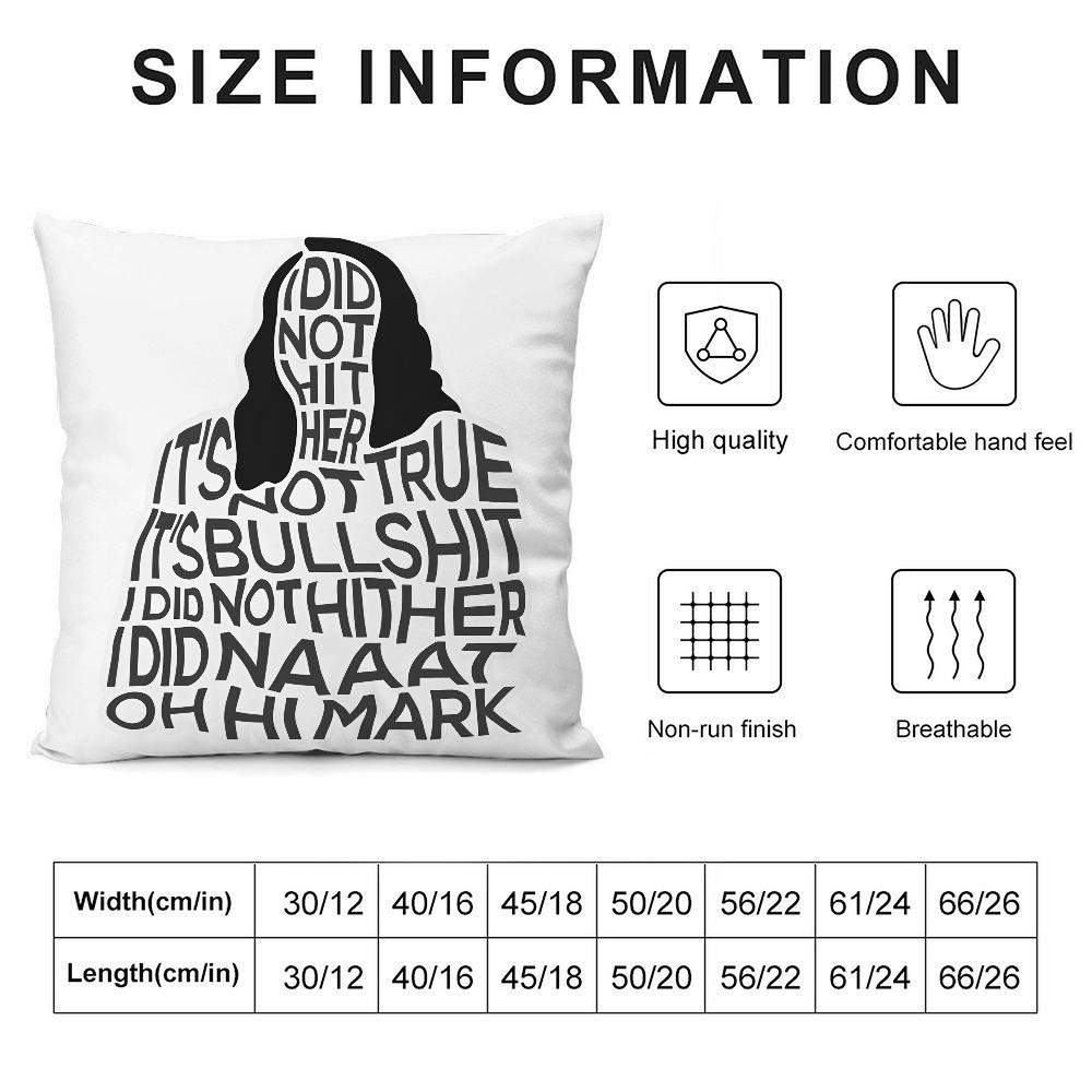 The Room T-Tommy Wiseau Pillow Case 3D Print Polyester Fiber 40*40 Cm Home Sofa Throw Pillow Cover Decoration Festival Gift