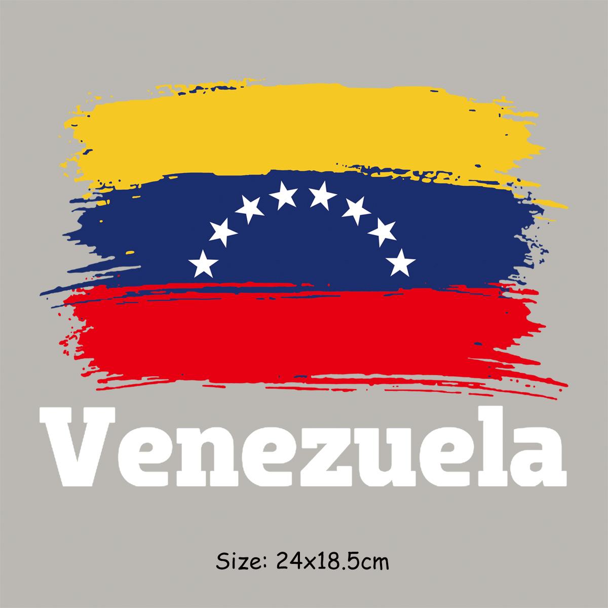 

Венесуела Нашивки для одягу Термопрес Вініл Рівень А Прані Нашивки для толстовок Топів Зроби сам Термоклейкі