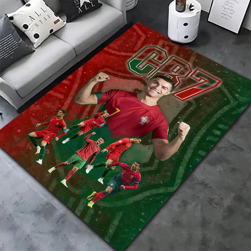 Cristiano Ronaldo Carpet Rug for Living Room Bedroom Home Sofa Decoration,Kids play Non-slip Floor Mat