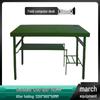 Portable Outdoor Folding Camping Table and Chair Set - Lightweight Steel & Plastic