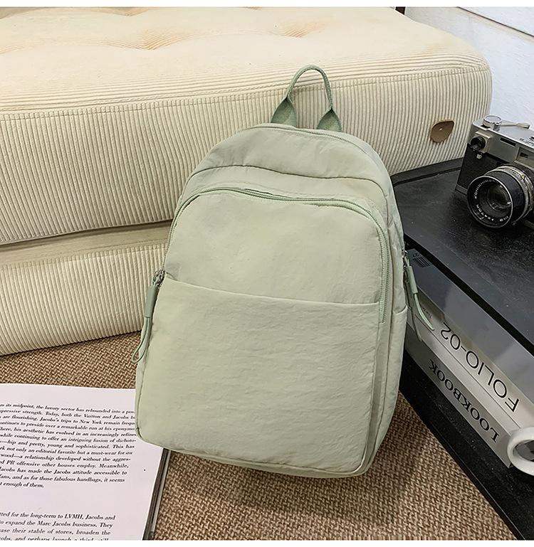 Schoolbag1011 New Japanese Simple College Student School Bag Leisure Travel Large Capacity Backpack High Value Backpack Women