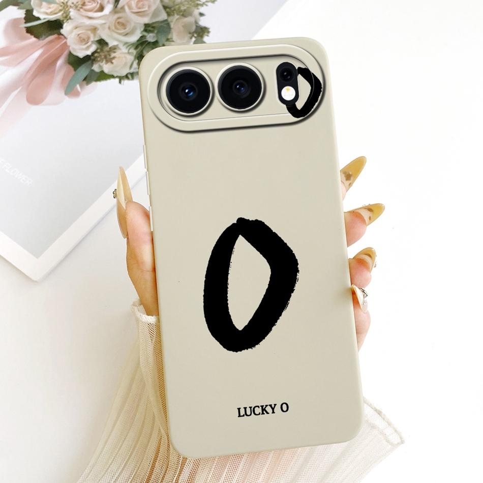 For Honor 500 5G Lucky Initial Letter Phone Case For Honor 500 MEY-AN00 Soft Silicone Shockproof Cases Bumpers