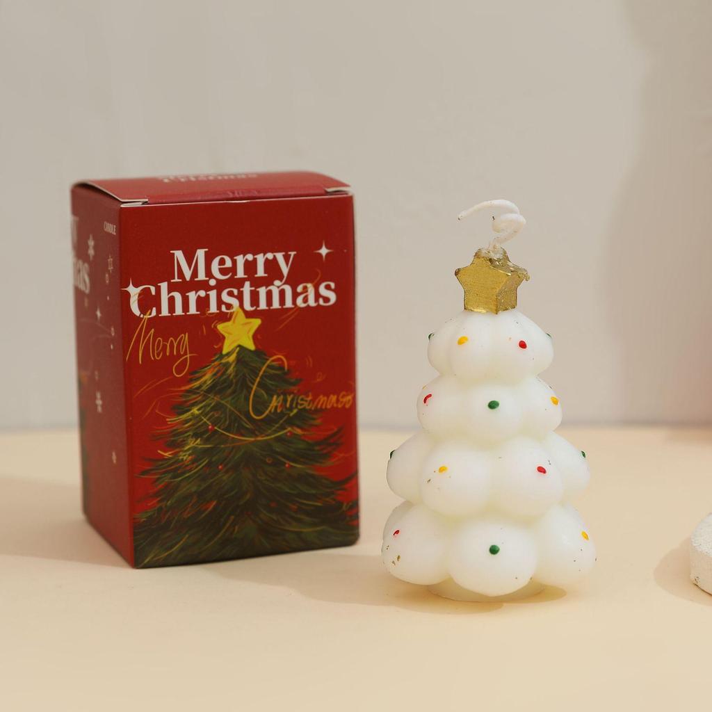 Handmade Christmas Tree Scented Candle - Festive Atmosphere Gift & Souvenir