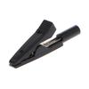 Insulated Clip 2mm Banana Female Adapter for Voltage Tester Black+Red