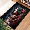 American flag  animals Pattern Square Carpet,Area Rug,Carpet Rug for Living Room Bedroom Sofa Playroom Decor,Non-slip Floor Mat,Holiday Birthday Gifts