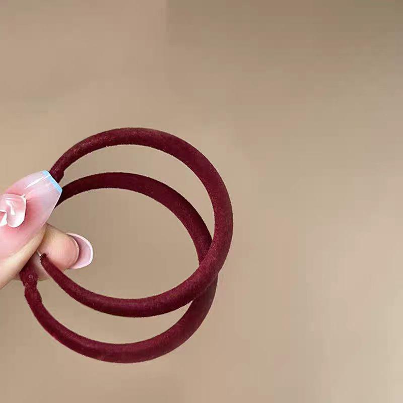 

Большие квадратные серьги Ankola Red Flocking для женщин - ретро-коллекция High-End Осень/Зима 2025 Hoop Earrings красный