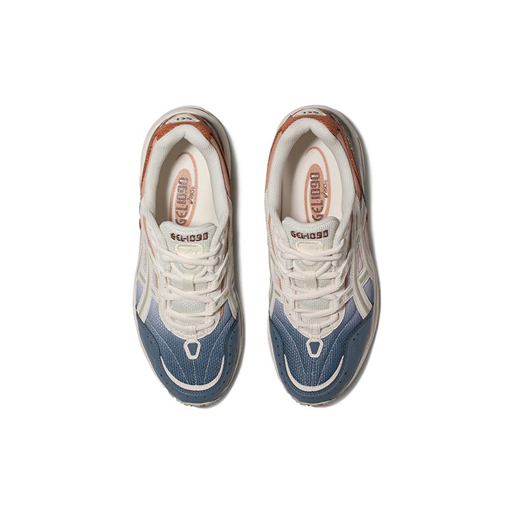 Asics Gel-1090 Fabric Synthetic Leather Fashion Retro Sports Low-Top Lifestyle Casual Shoes Men Sneaker Blue Brown 1203A243-400