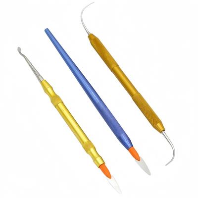 Outils de Sculpture à la Cire de Laboratoire Dentaire Spatule à Mélanger la Céramique Porcelaine Lame de Couteau Outil de Sculpture pour Dentiste