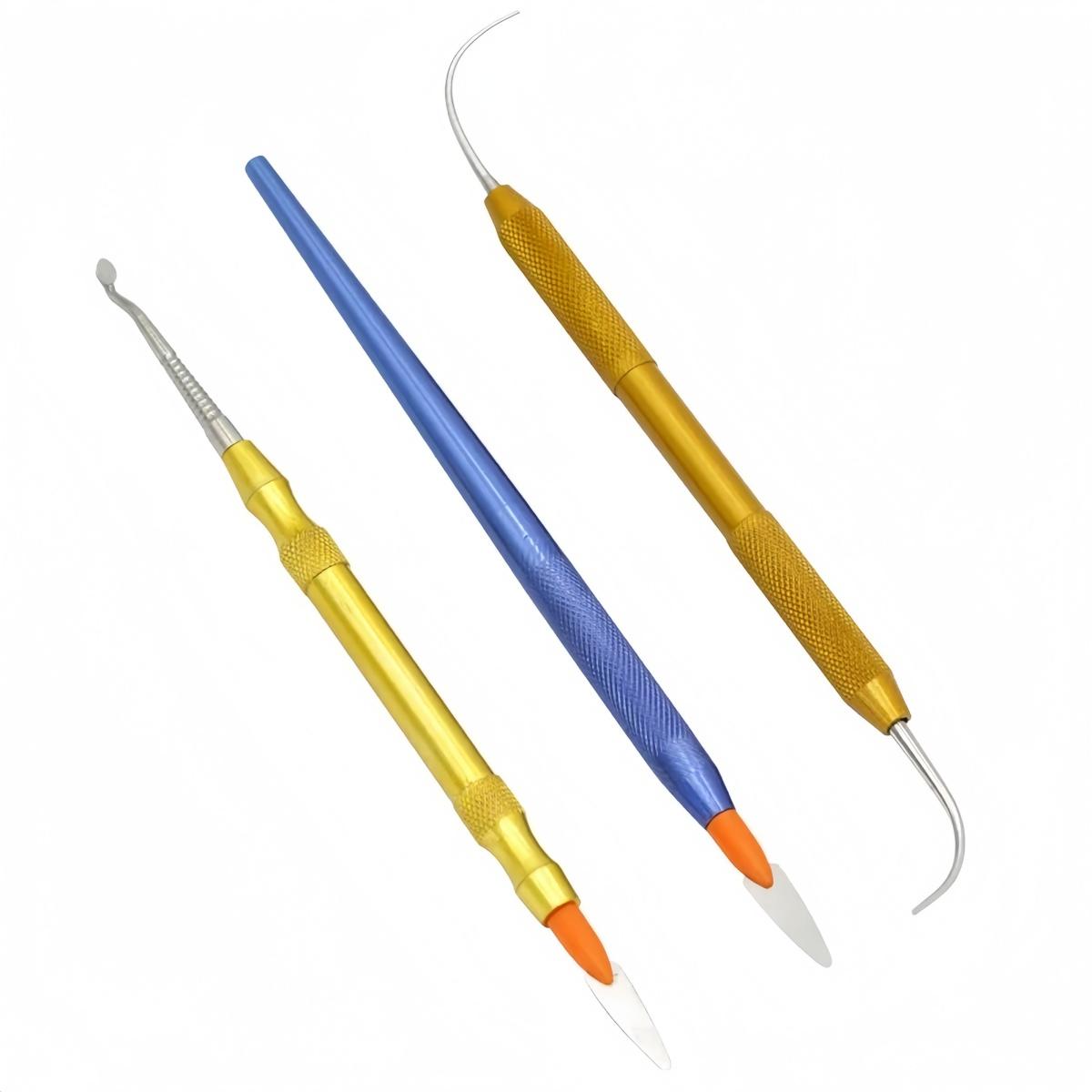 Binchi Health Electronics Dental Lab Wax Carving Tools Ceramic Porcelain Mixing Spatula Knife Blade Dentist Sculpture Tool