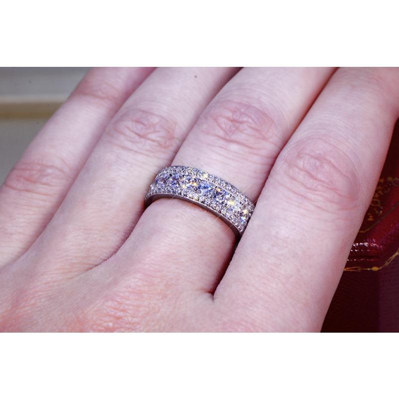 Micro Diamond Zircon Gold Plated Rings Are Popular In Europe and America