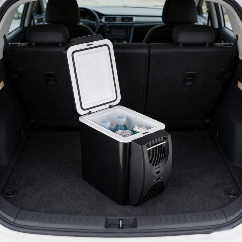6L Travel Car Refrigerator Featuring Cooling And Heating Function Ideal For Camping And Road Trips