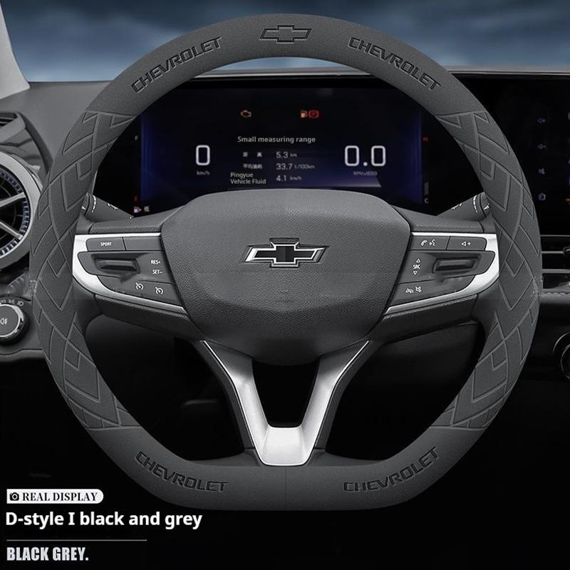 For Chevrolet Cruze Bolt Aveo Spark Orlando Onix capti Prisma Cavalier Sail Tracker Suede Car Steering Wheel Cover Accessories