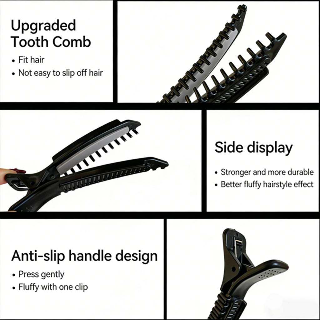 3Pcs Non Slip Hair Clips for Styling Sectioning Professional Salon Hair Clips for Women Girls Hairdressing Barber Hair Accessories