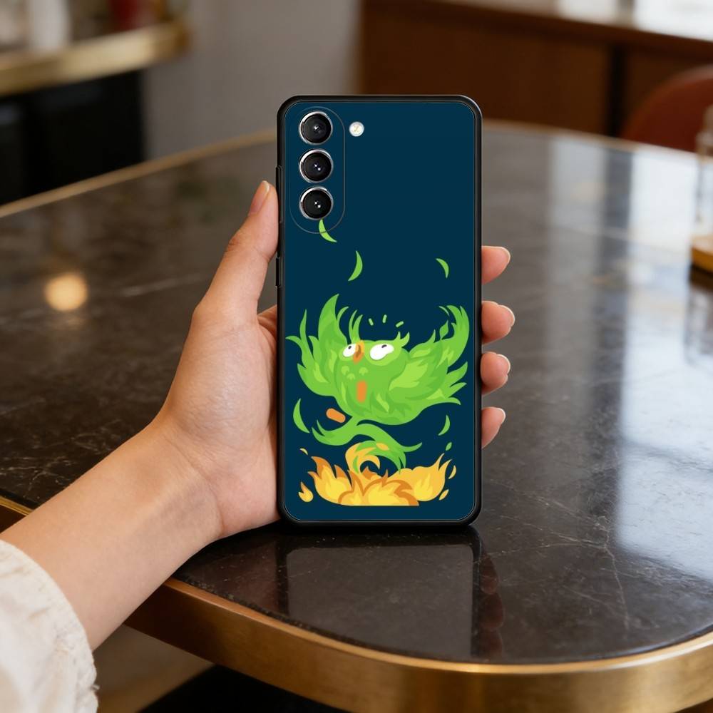 F-Funny C-Cute D-Duolingo Case for Samsung Galaxy S21 S25 FE S24 S23 Ultra S20 S9 S22 Plus S10 TPU Cover
