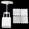 Reusable Square Hand Press Moon Cake Cookie Maker Stamp Mold Mid-autumn Festival DIY Decoration