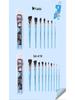 Giorgione 17-Piece Embossed Face & Body Paint Brush Set for Kids