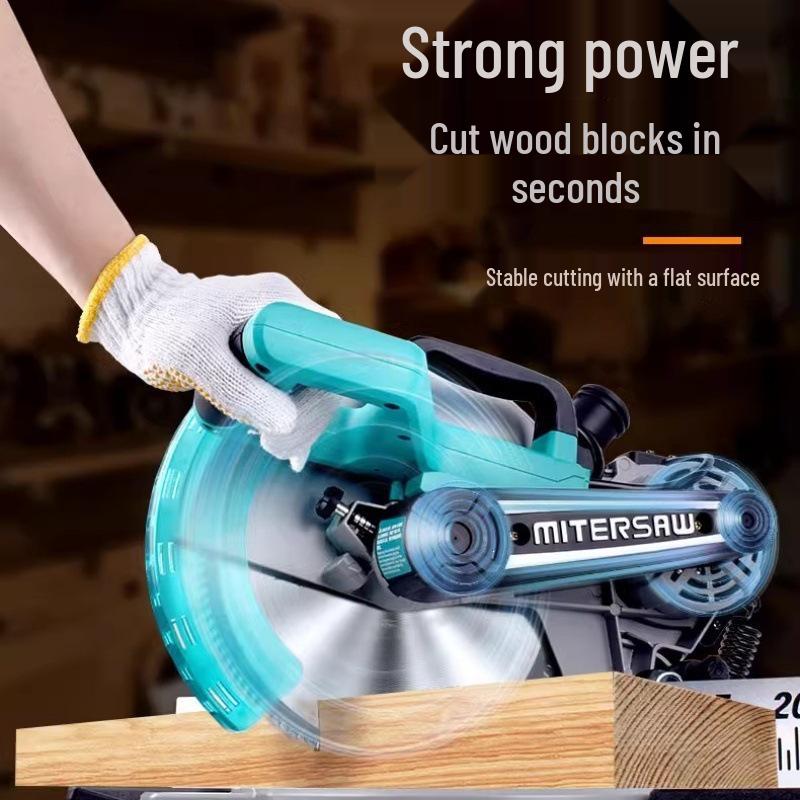 Dayi 10" Multi-Functional Miter Saw: High-Precision Aluminum Alloy Woodworking Machine, 45° Angle Aluminum Cutter.