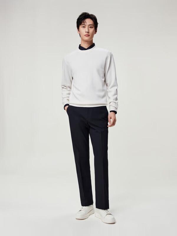 Shezhu Men s Anti-Static Four-Way Stretch Straight Leg Suit Pants