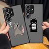 Cartoon Cat And Mouse Case for Samsung Galaxy Note 20 Ultra 10 S21 S24 Plus S22 S26 S20 S25 S23 FE Phone Cover