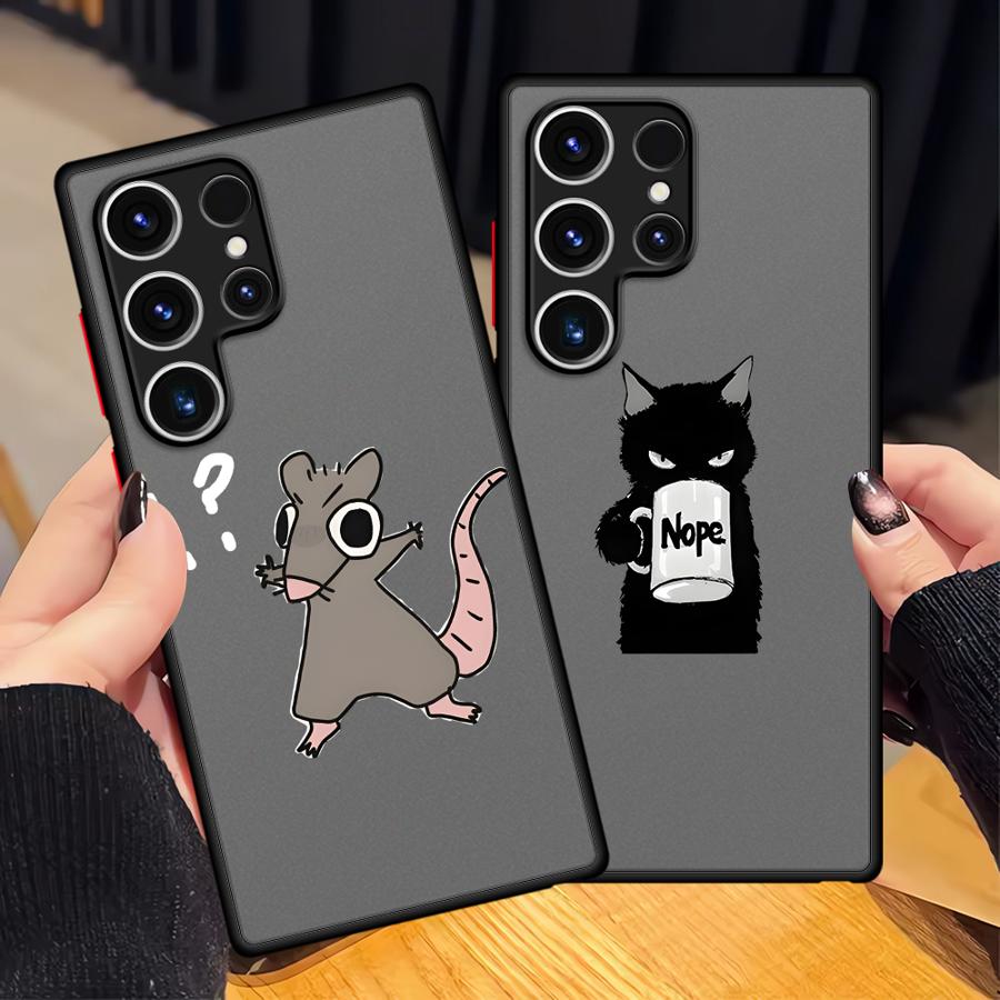 Cartoon Cat And Mouse Case for Samsung Galaxy Note 20 Ultra 10 S21 S24 Plus S22 S26 S20 S25 S23 FE Phone Cover