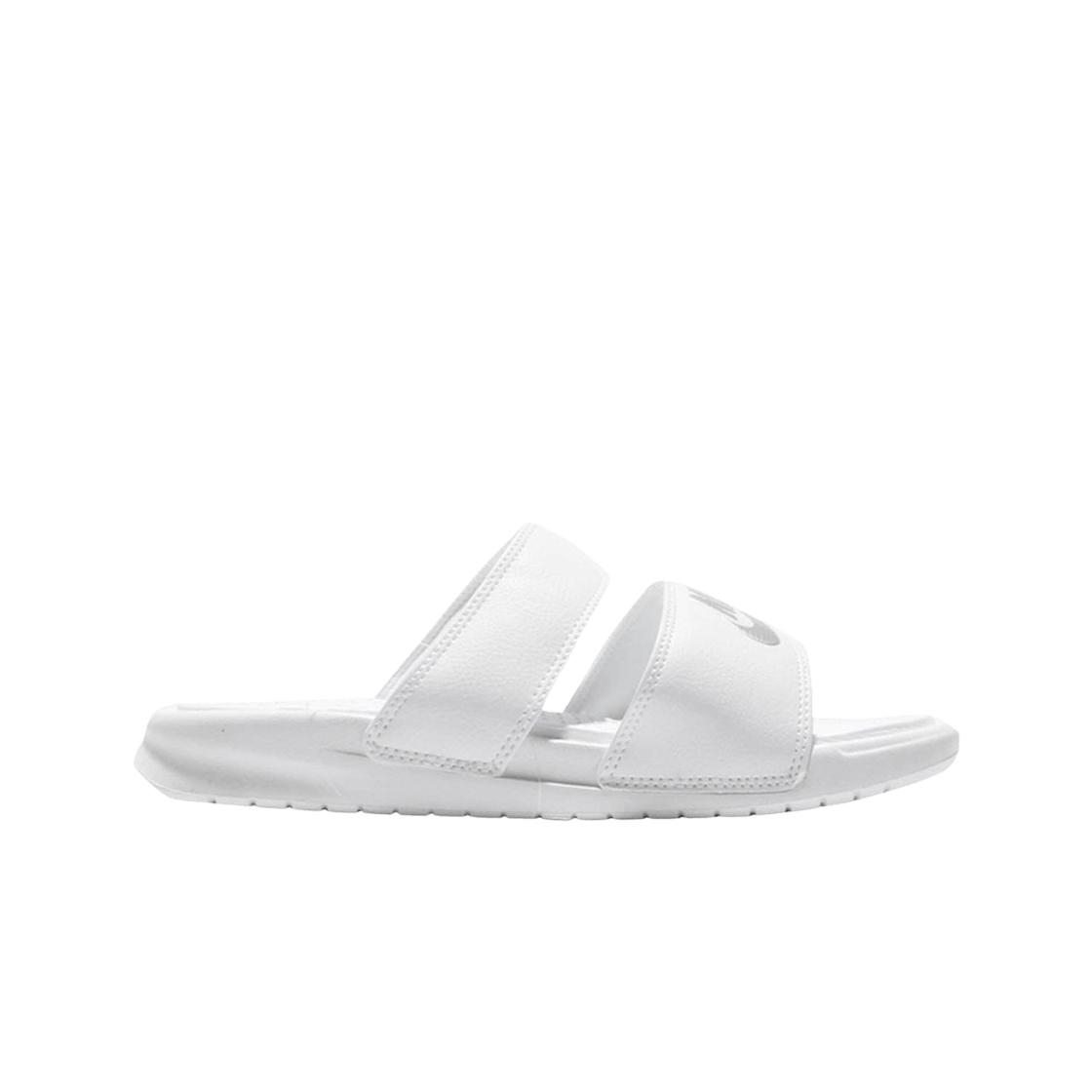 

Женские кроссовки Nike Benassi Duo Ultra Slide White Metallic Silver 819717-100