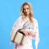 Lala Rattan Lace Tote   Brown  Lala2b042s 