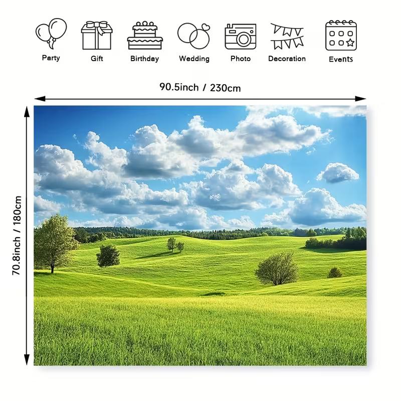 2D Summer Meadow & Countryside Photography Background