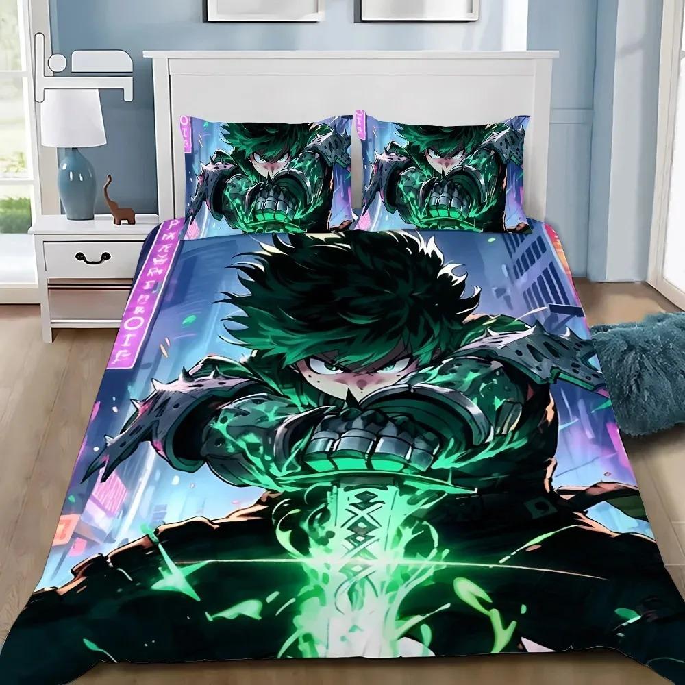 Duvet Cover Pillowcase Bedding Set My Hero Academia Adult Boy Girl Bedroom Decoration Children Gift Single Double Large Size