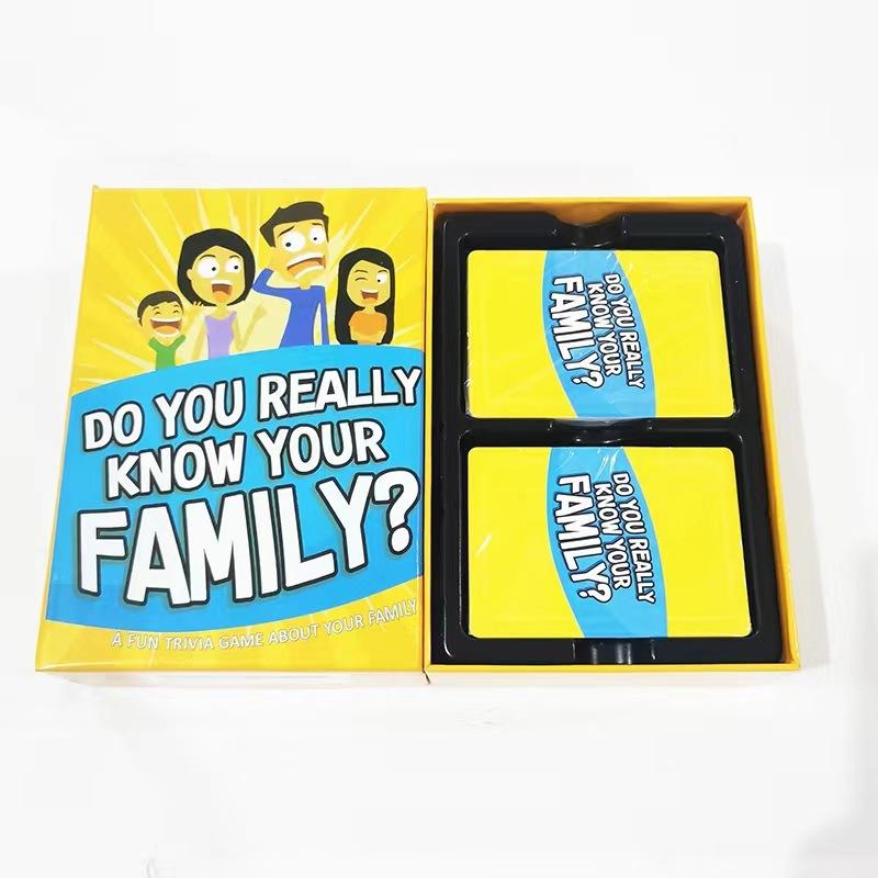 Do You Really Know Your Family Party Casual Puzzle Game Cards