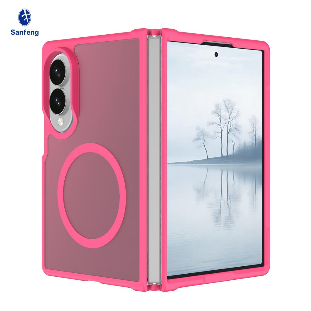 New Samsung ZFold8ultra Folding Anti-drop Mobile Phone Case Magnetic Skin Sense Fold7 Protective Case Wholesale