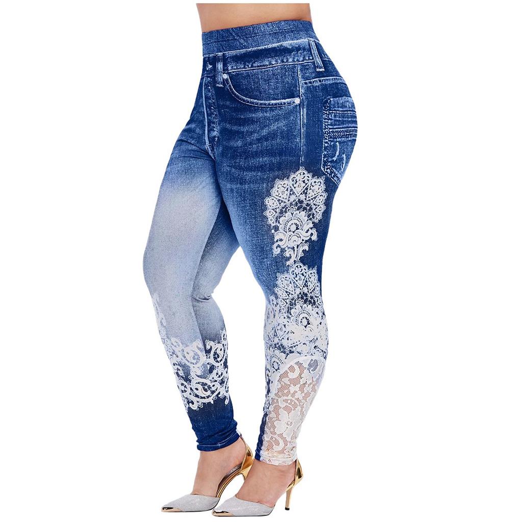 Women Printed Yoga Fitness Leggings Running Gym Stretch Sports Pants Trousers