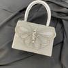 Bolso Plateado Nuevo Bolso de Diamantes Bolso de Barra para Fiesta Vestido de Noche Bolso de Cumpleaños Boda Banquete Bolso de Banquete