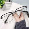 Men'S Business Reading Glasses Male Half Frame Hd Lens Far Sight Hyperopia Eyewear  New Trend Unisex Presbyopia With Degrees+4.0