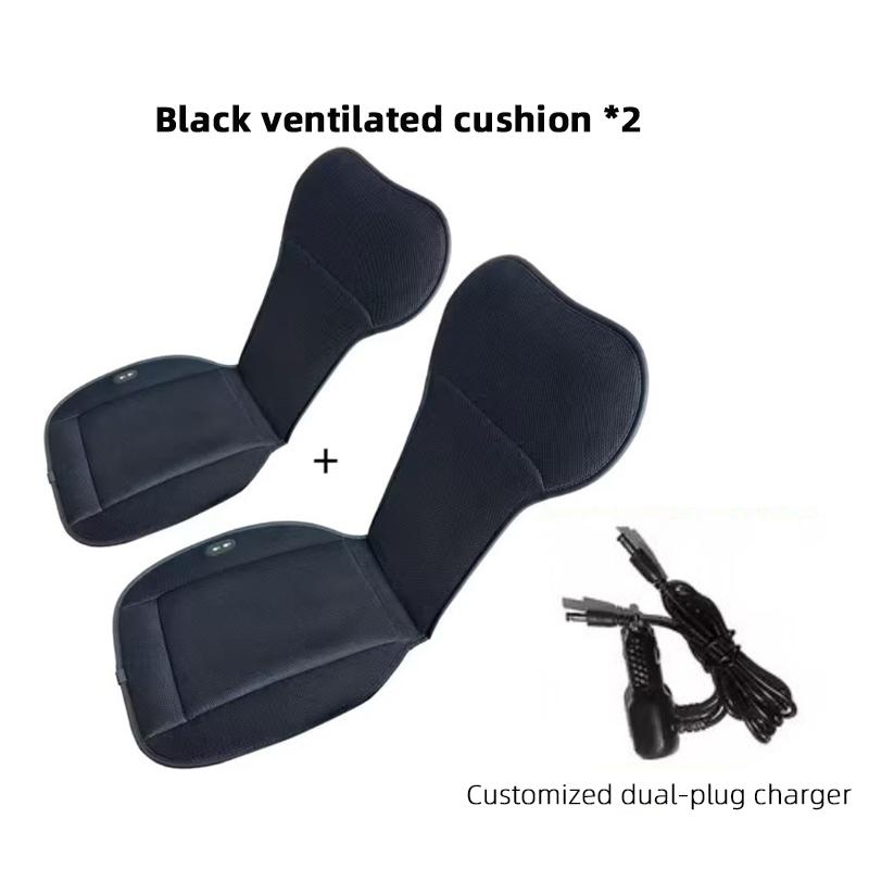 AMM1 For Tesla Model 3 Y Ventilation Seat Cushion DC 12V Spacer Car Summer Cool Air Seat Cushion Fast Blowing Ventilation Seat Coolin