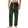 Herren Kordelzug Tasche Flanellhose Homewear Schlafhose