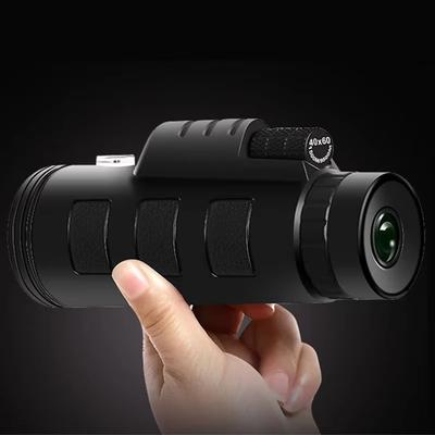 40X60 Telescope Professional Monocular Powerful Binoculars HD Pocket Telescope with Tripod Ideal for Travel Holiday
