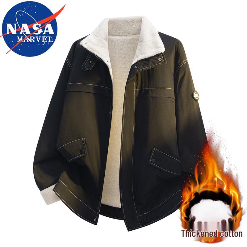NASA MARVEL Herren Sherpa gefütterte Winterjacke
