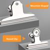 Metal Mountain Shaped Clip Stainless Steel Stationery Clip High Quality Bill Clip  Students
