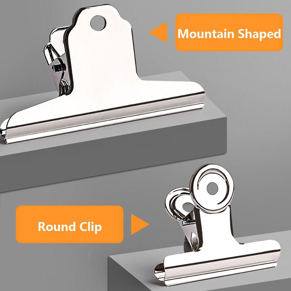 Universelle Runde Klemme Metall Büroklammer Einfacher Ticketordner Studenten