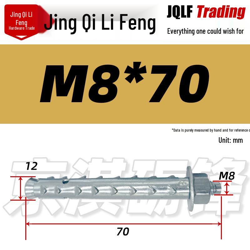 Hexagonal Expansion Bolt for Foam Hollow Brick - Single Tube External Wall Anchor