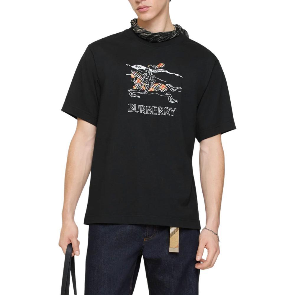 Burberry 26 EKD Sketch Cotton T-shirt 'Black' Men's 81210331