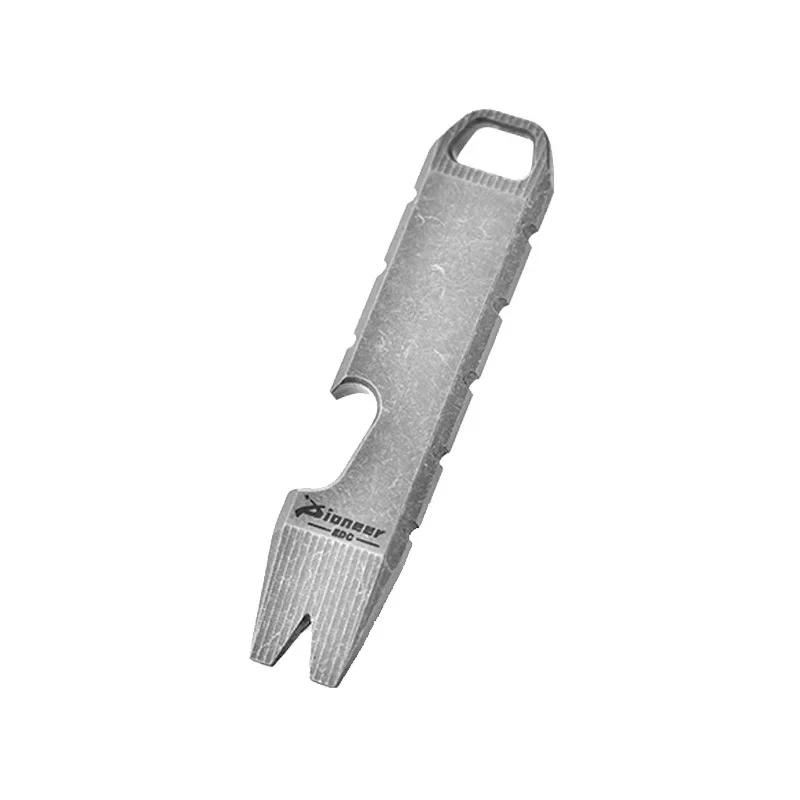 Titanium alloy mini trendy pry bar bottle opener EDC personalized titanium alloy trendy accessory pendant